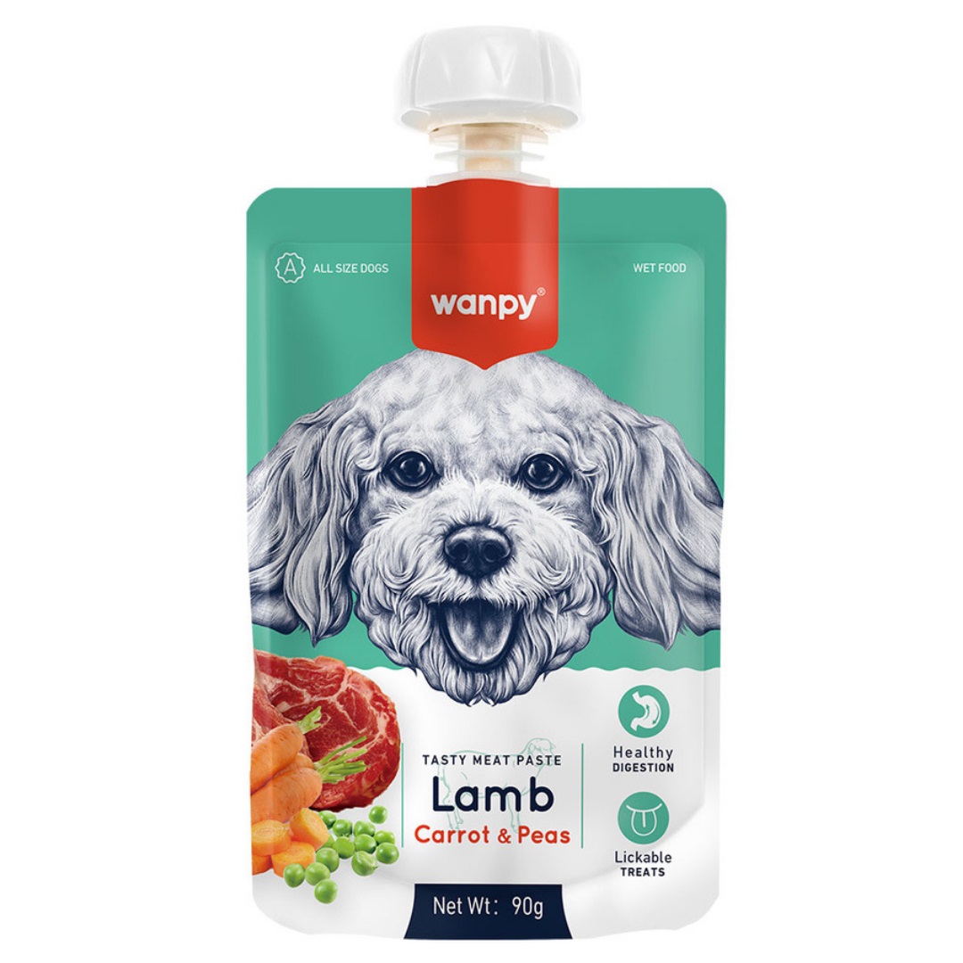 Wanpy Taze Kuzulu Havuçlu Köpek Et Ezmesi 90 Gr