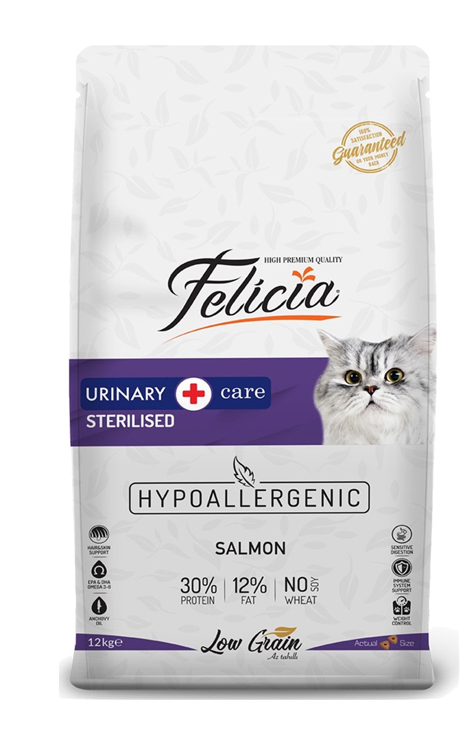 Felicia Az Tahıllı 12 Kg Sterilised Somonlu HypoAllergenic