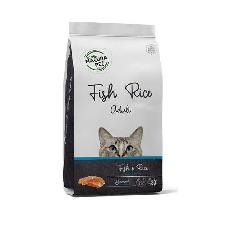 NaturaPet Balık & Pirinçli Yetişkin Kedi Maması 1,5KG