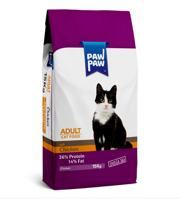 PawPaw Yetişkin Kedi Maması Tavuklu 15 KG