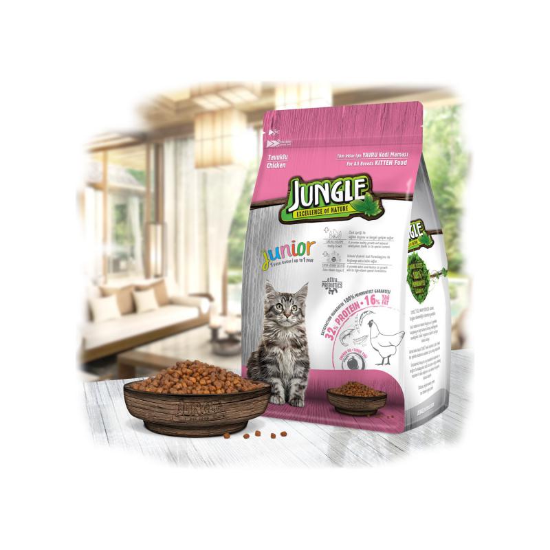 Jungle 1,5 kg Tavuklu Yavru Kedi Maması