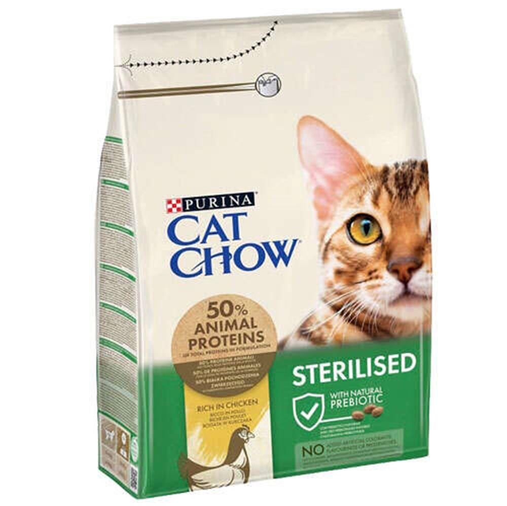 Cat Chow Sterilised Chicken Tavuklu Kısırlaştırılmış Kedi Maması 3 Kg