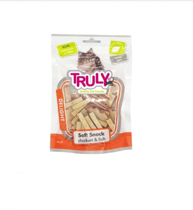 Truly Yumuşak Kedi Ödülü Tavuk-Balık Sandwich 50Gr