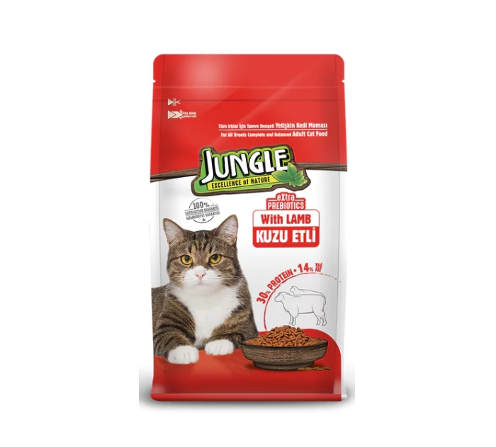 Jungle Kuzulu Yetişkin Kedi Maması 1,5kg