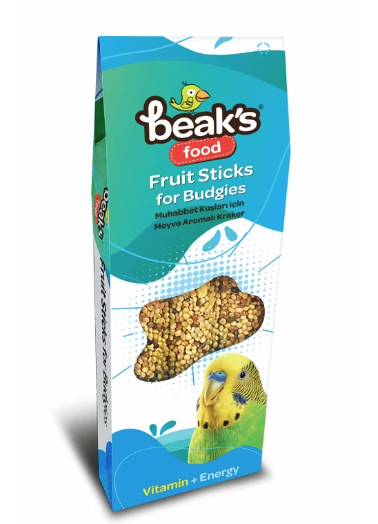 Beaks Meyveli 3’Lü Muhabbet Kuşu Krakeri 90 gr