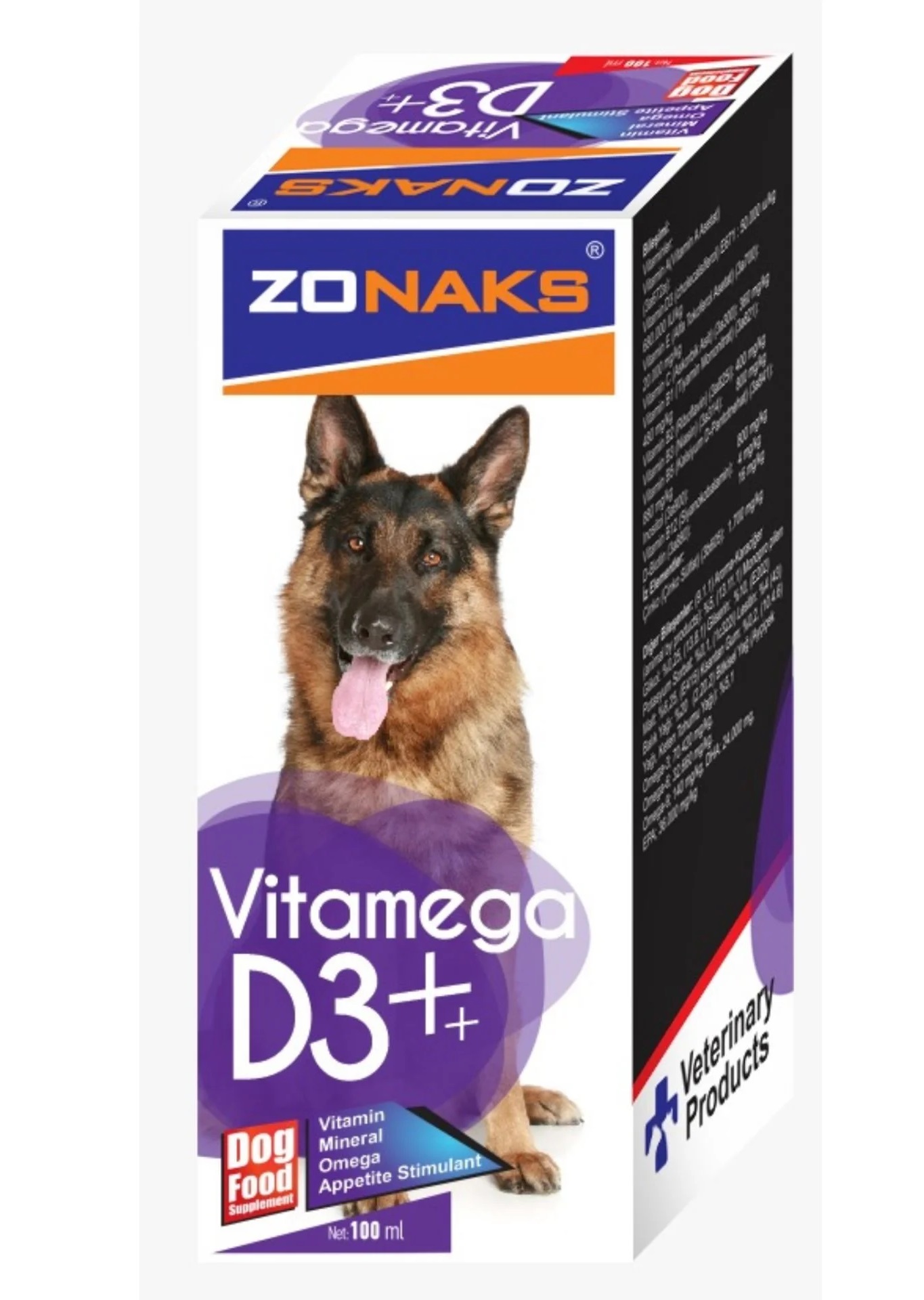 Yetkili Satıcı - Zonaks Köpek Vitamini D3  100 ml