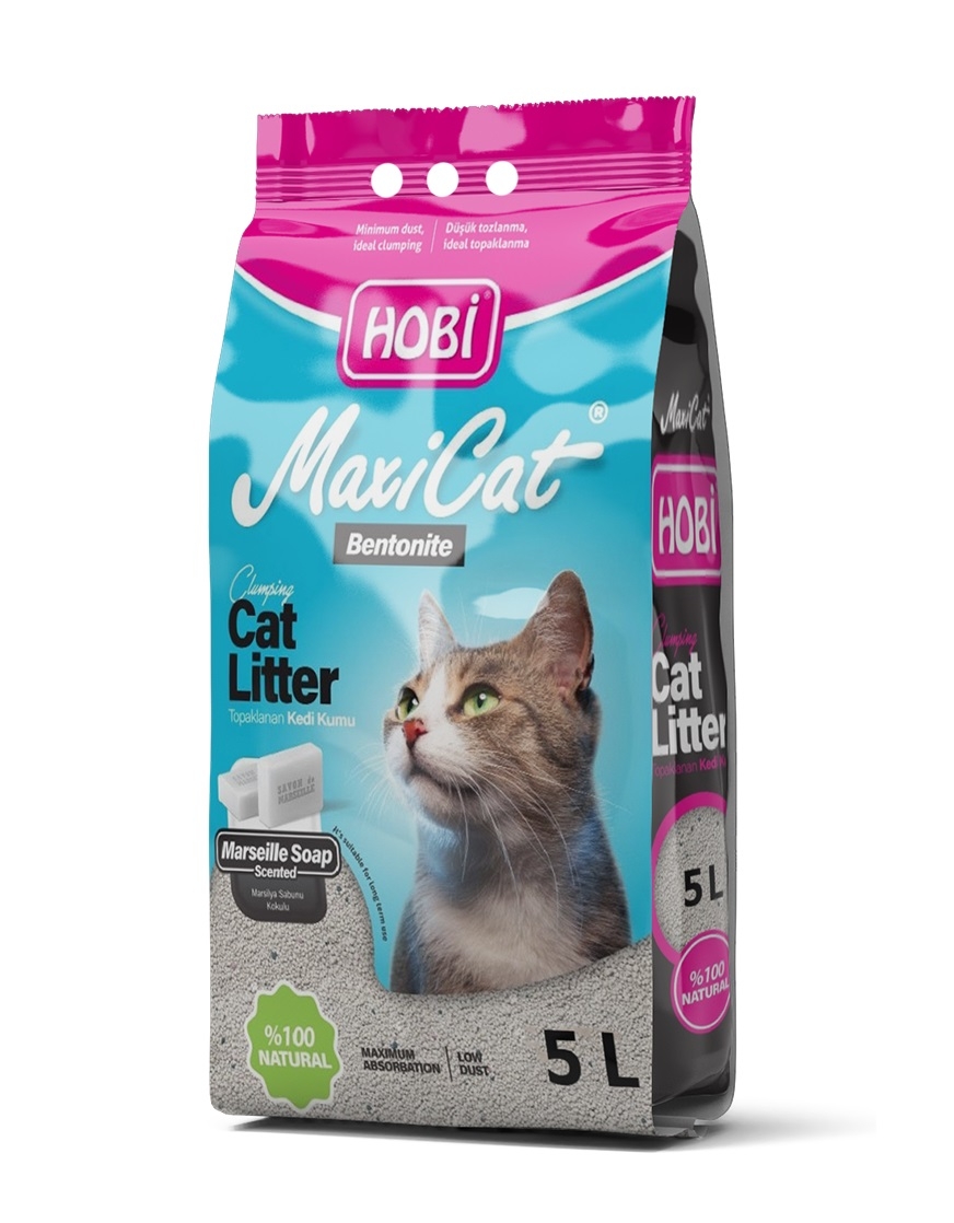 Hobi Maxicat Marsilya Sabunlu Bentonit Kedi Kumu 5 Litre