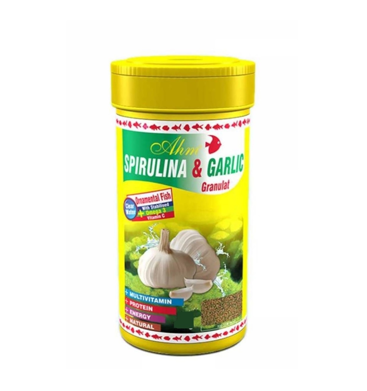 Ahm Spirulina ve Sarımsaklı Balık Yemi 100ml