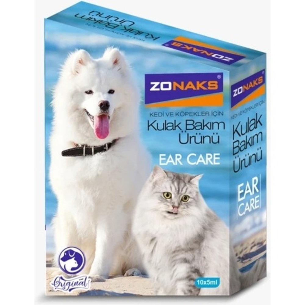 ZONAKS KEDİ VE KÖPEK KULAK BAKIM ÜRÜNÜ 10x5 ml