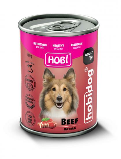 Hobi Hobidog Biftekli Yetişkin Köpek Konservesi 400 Gr