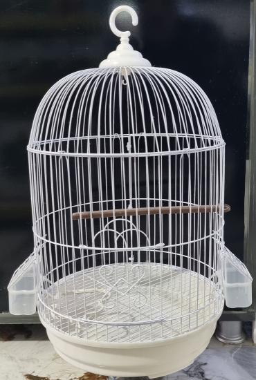 Silindir Boyalı Muhabbet Kuş Kafesi 40x30cm