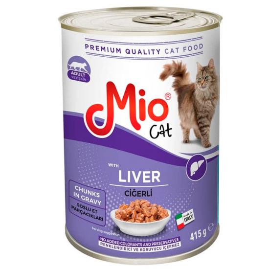 Mio Ciğerli Yetişkin Kedi Konservesi 415 gr