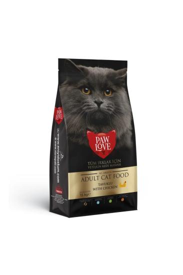 Paw Love Tavuklu Yetişkin Kedi Maması 15 Kg