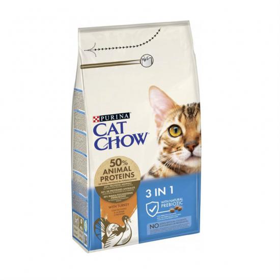 Purina Cat Chow 3 in 1 Hindi Etli Yetişkin Kedi Maması 1,5kg