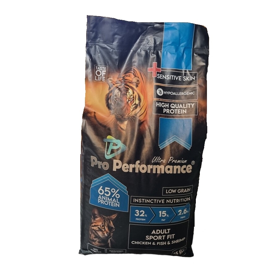 Pro Performance Cat Sport Fit Tavuk Somon Yetişkin Kedi Maması 15Kg